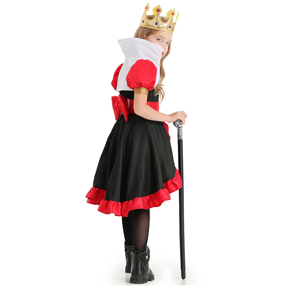 Tiny Cuddling Queen of Hearts Costume with Crown and Necklace | 2024 Halloween Costume