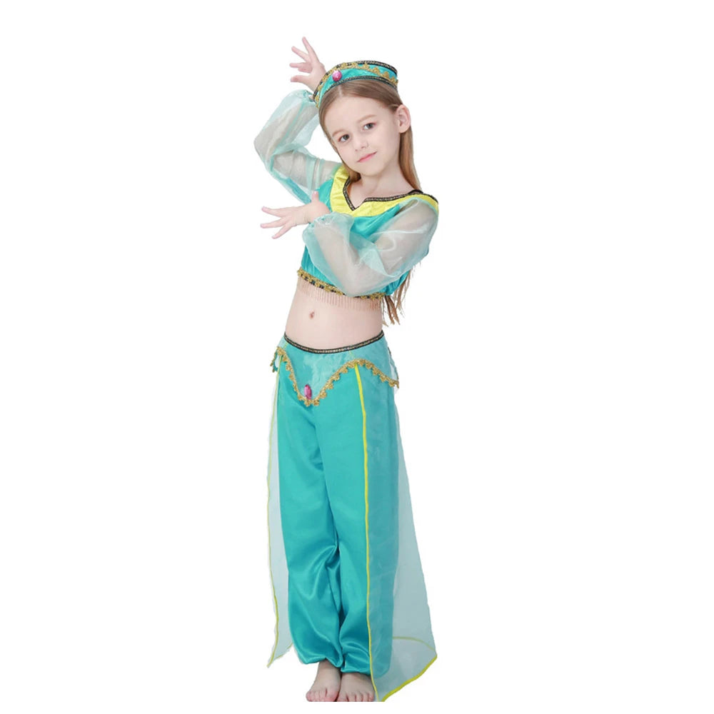 Tiny Cuddling Indian Dance Jasmine Princess Dress | 2024 Halloween Costume