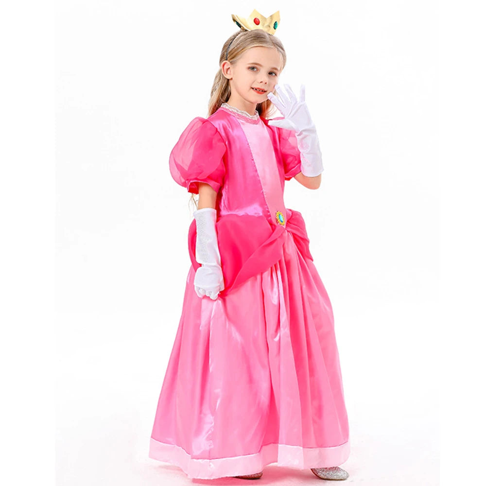 Tiny Cuddling Peach Princess Dress | 2024 Halloween Costume