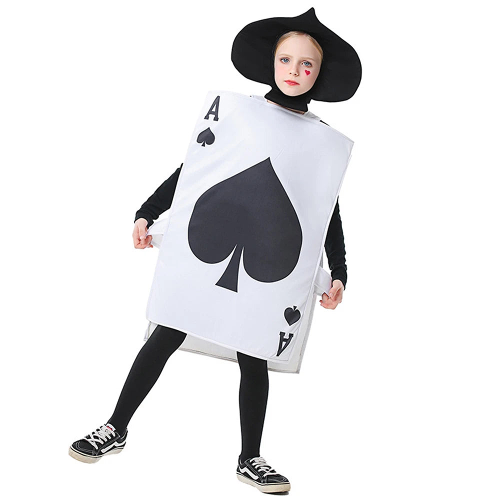 Tiny Cuddling Playing Card Hearts Spade A Family Matching Costume | 2024 Halloween Costume