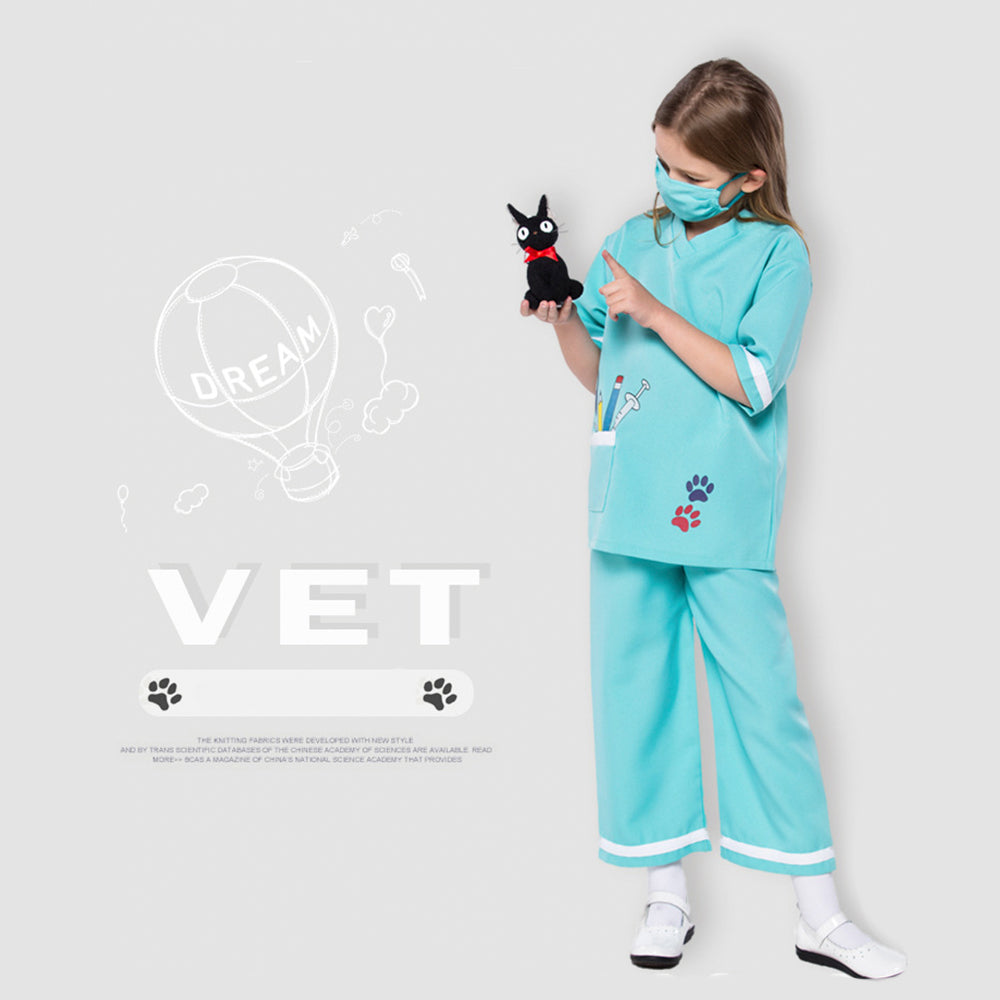 Tiny Cuddling Children's Vet Costume - Perfect for Role Play, Halloween, and School Performances