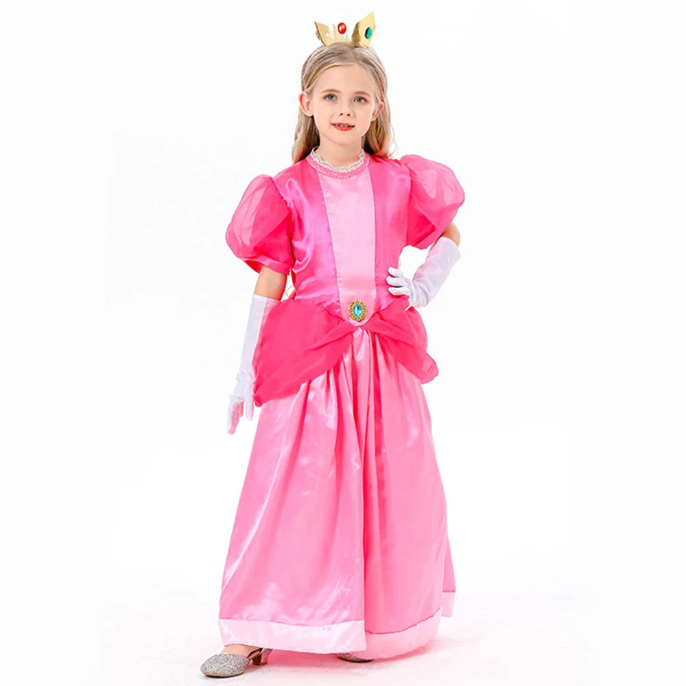 Tiny Cuddling Peach Princess Dress | 2024 Halloween Costume