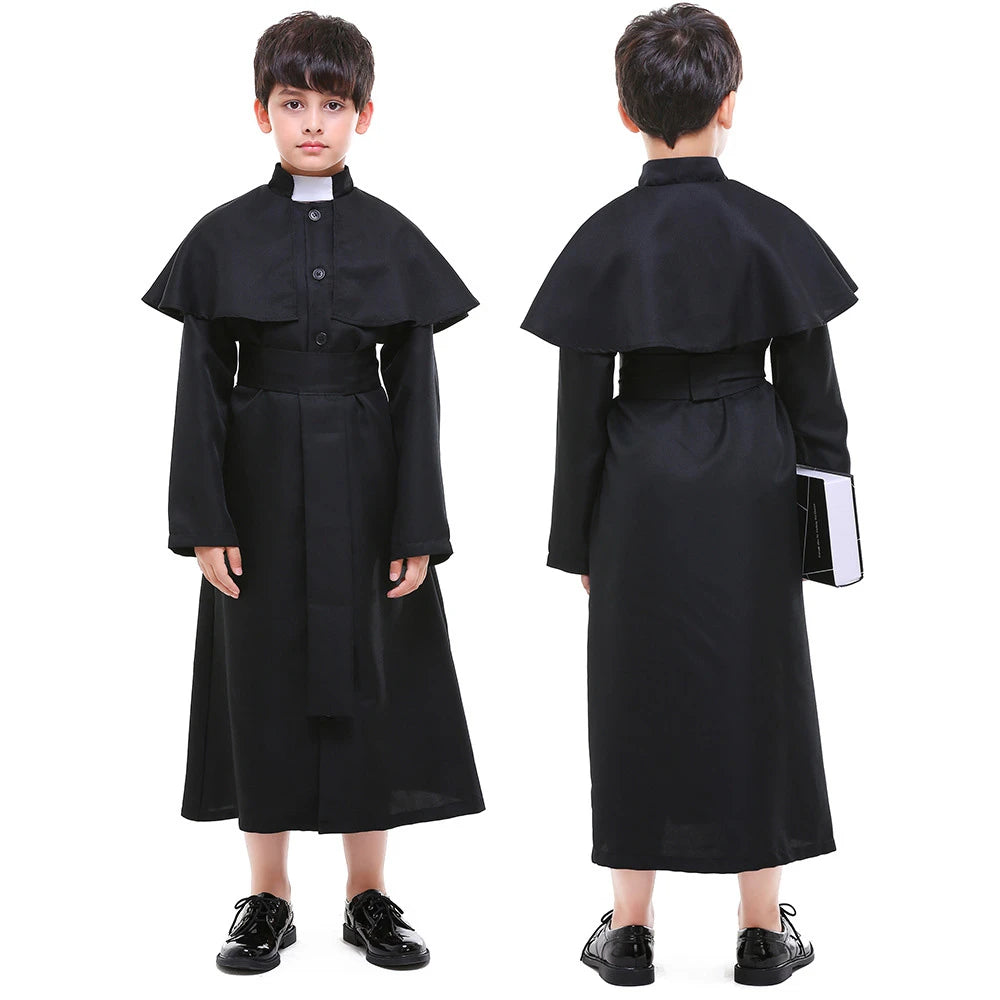 Tiny Cuddling Black Nun Costume for Kids | 2024 Halloween Costume