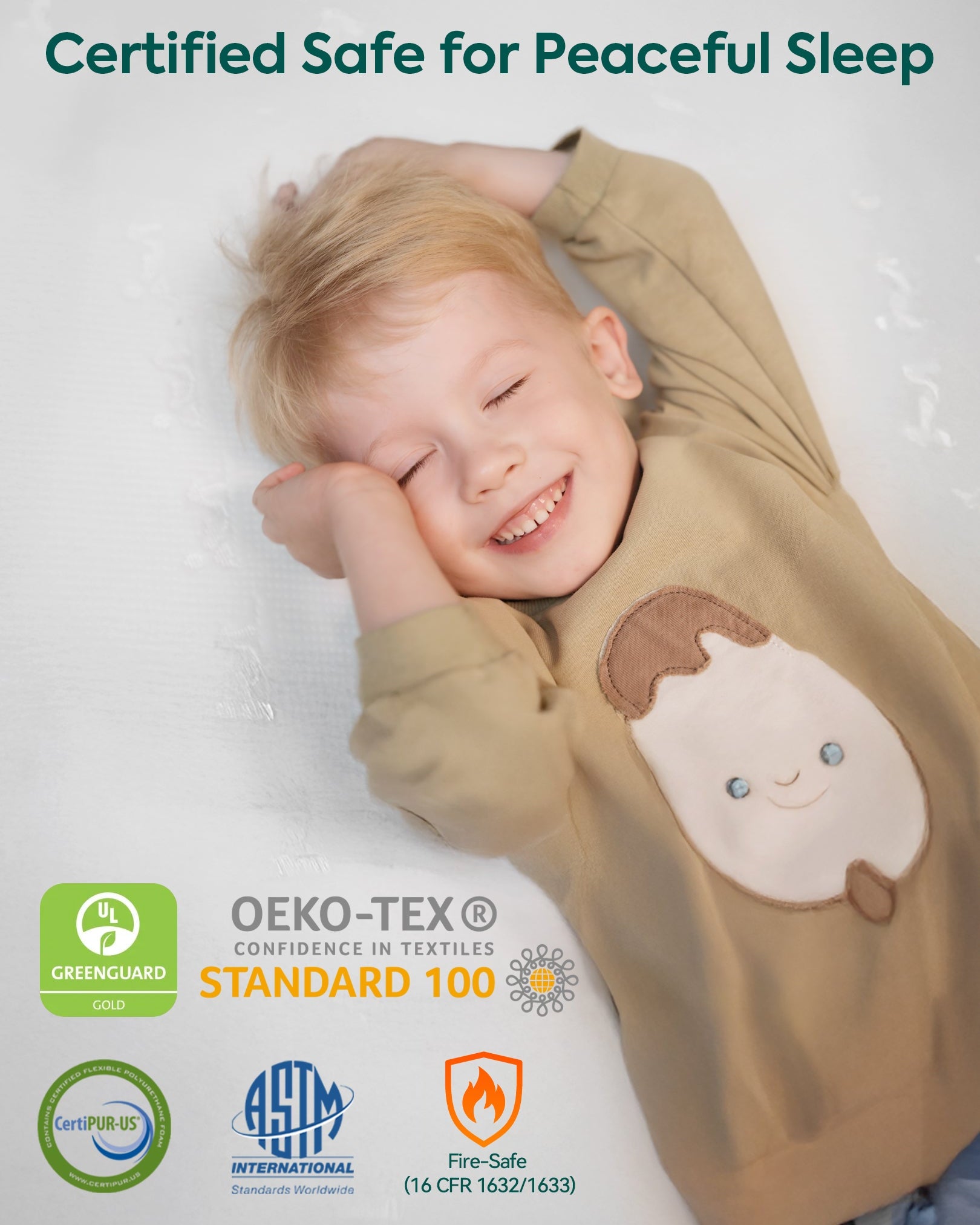 Cloud 1 | Dual-Sided Breathable Crib & Toddler Mattress Memory Foam