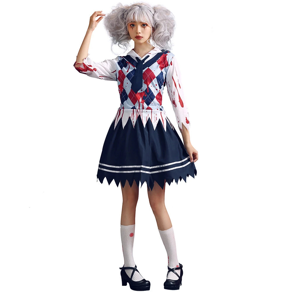 Tiny Cuddling Bloodstained Student Uniform Set | 2024 Halloween Costume