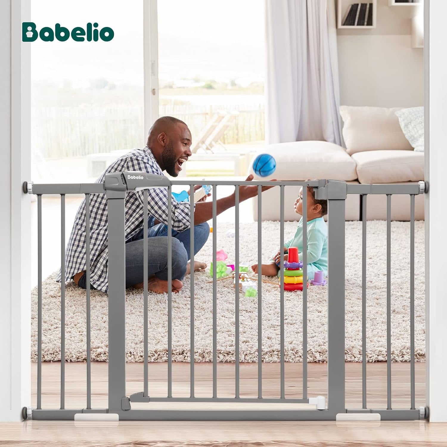 Baby Gate Spindle Rods with Wall Cups for Pressure-Mounted Gates | 10mm