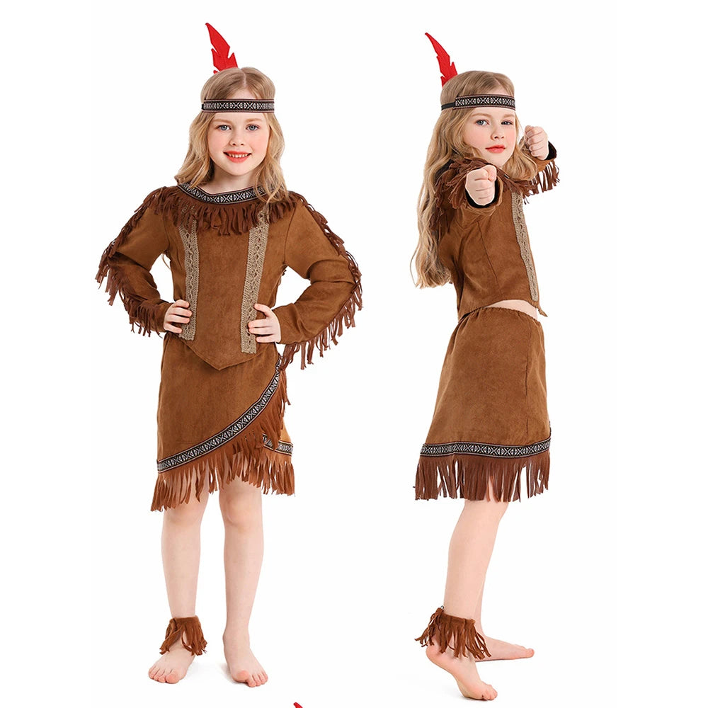 Tiny Cuddling Native American Chief Costume for Girls | 2024 Halloween Costume