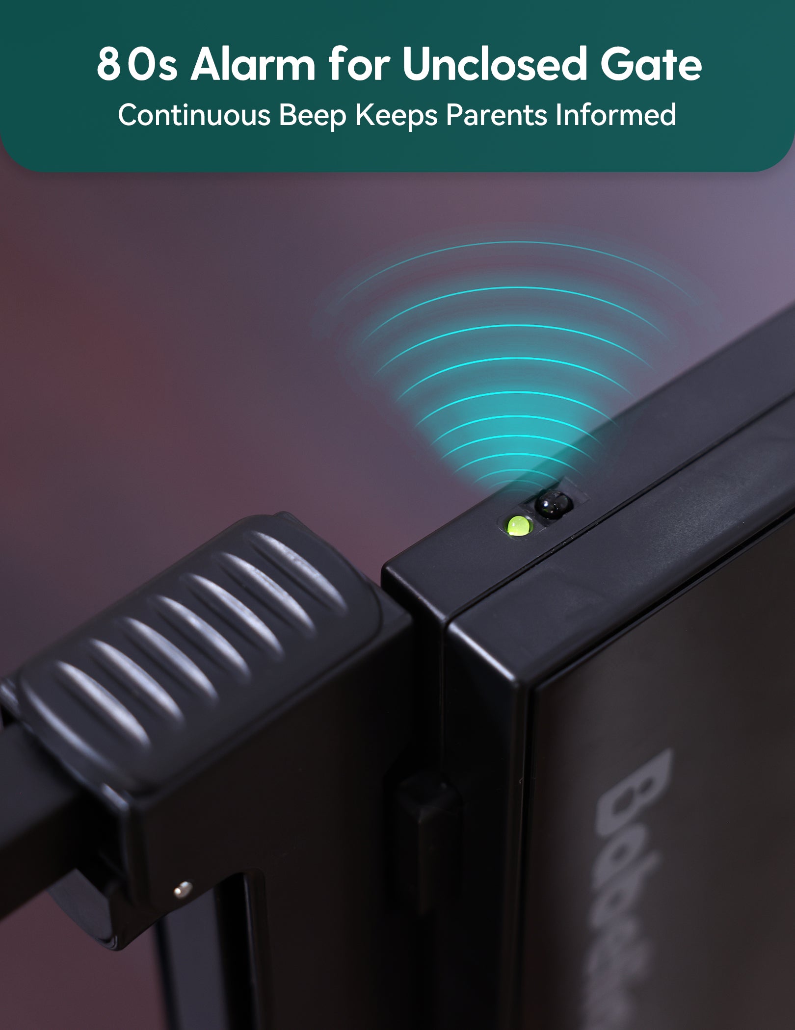 Sensepass | Smart Baby Gate for Doorways & Stairs - Infrared Auto-Unlock & Auto-Close