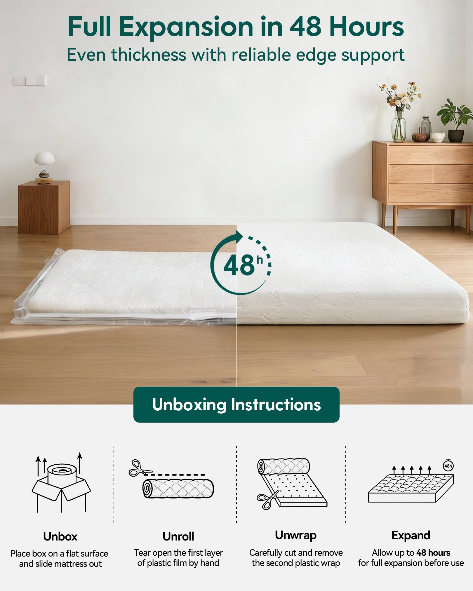 Cloud 1 | Dual-Sided Breathable Crib & Toddler Mattress Memory Foam