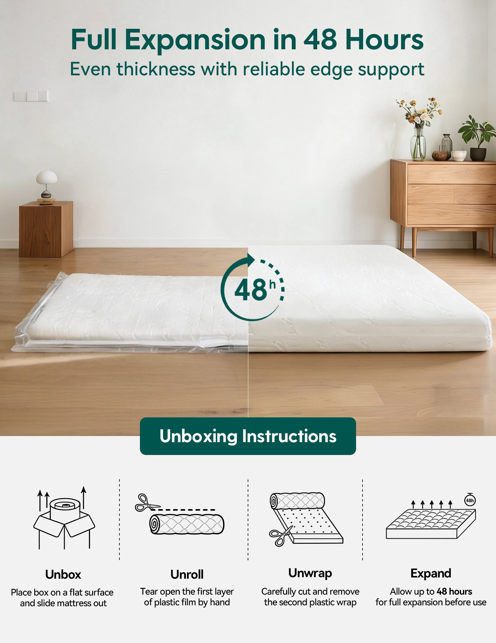 Cloud 1 | Dual-Sided Breathable Crib & Toddler Mattress Memory Foam