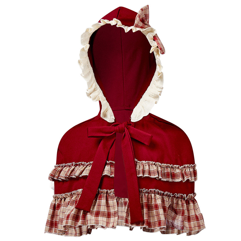 Tiny Cuddling Children's Little Red Riding Hood Costume - Perfect for Stage Plays and Christmas Celebrations