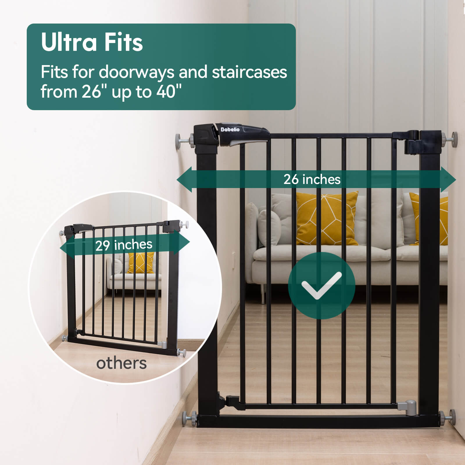 40 inch cheap baby gate