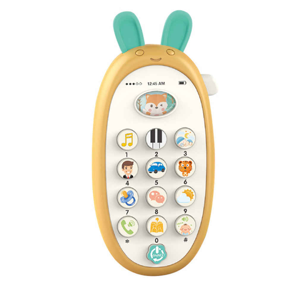 LulliNini Cartoon Educational Toy Phone | Bunny Interactive Story and Song Learning Toy for Babies