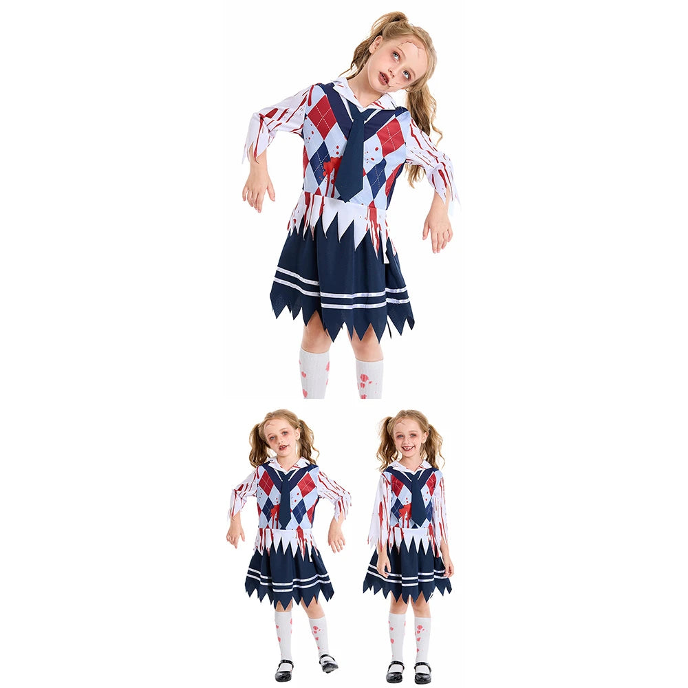 Tiny Cuddling Bloodstained Student Uniform Set | 2024 Halloween Costume