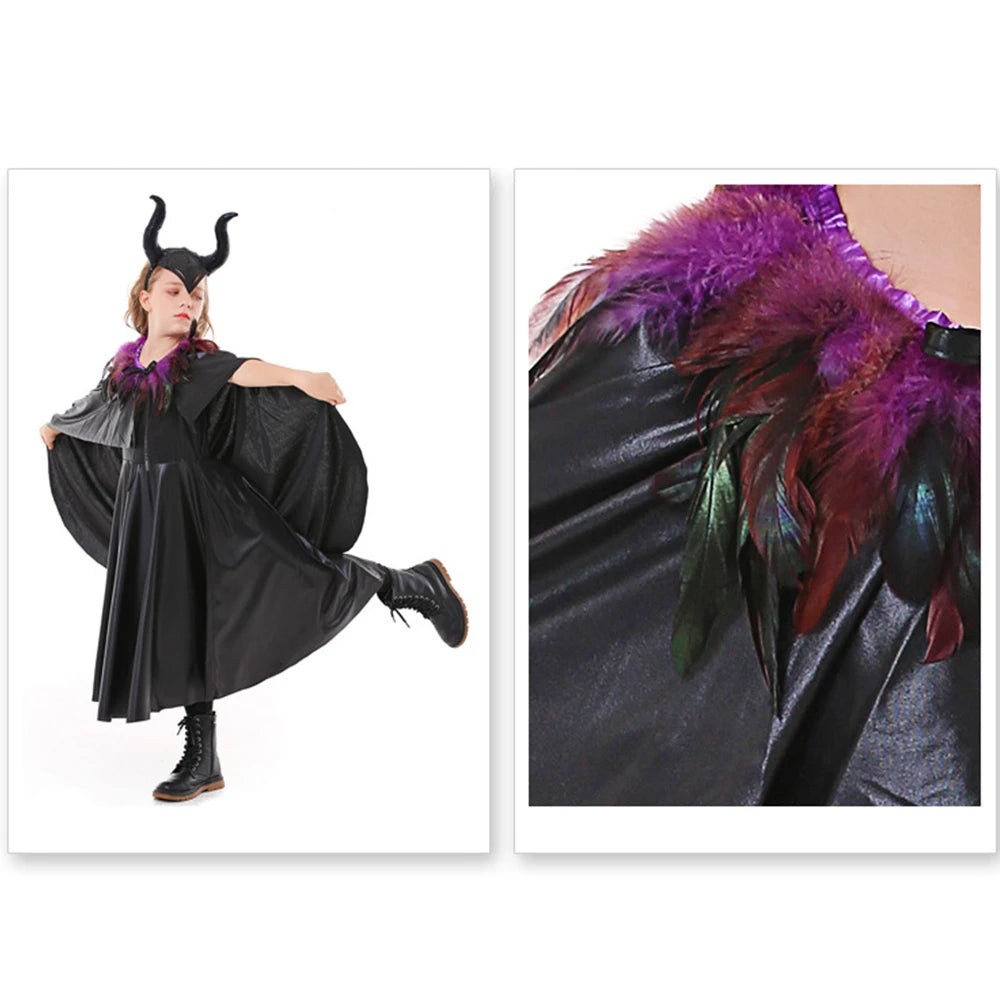 Tiny Cuddling Sleeping Maleficent Costume for Girls | 2024 Halloween Costume