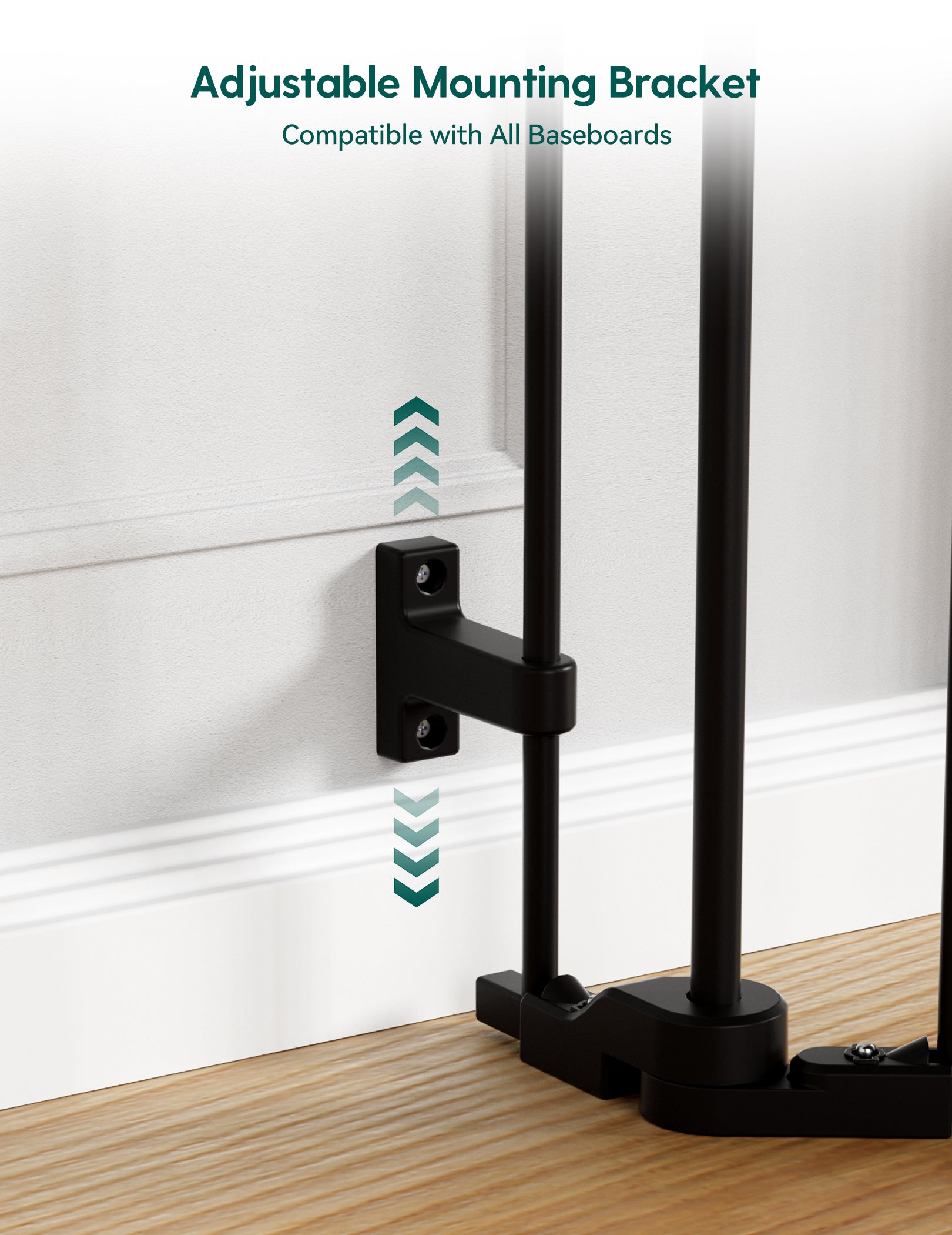AdaptiZone | Extra Wide Baby Gate, 30" Tall Auto-Close Pet & Child Safety Gate for Stairs