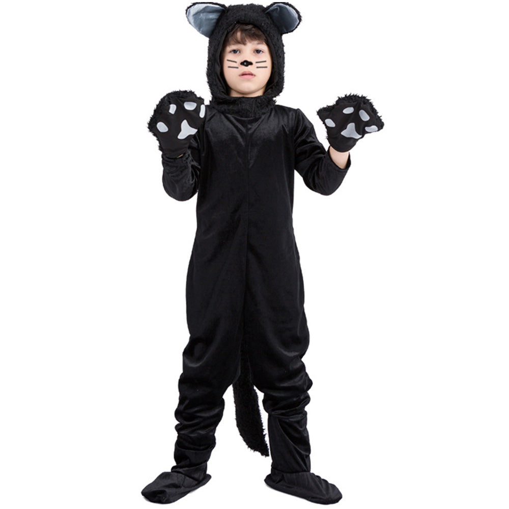 Tiny Cuddling Kids Black Cat Costume – Perfect for Halloween and Dress-Up