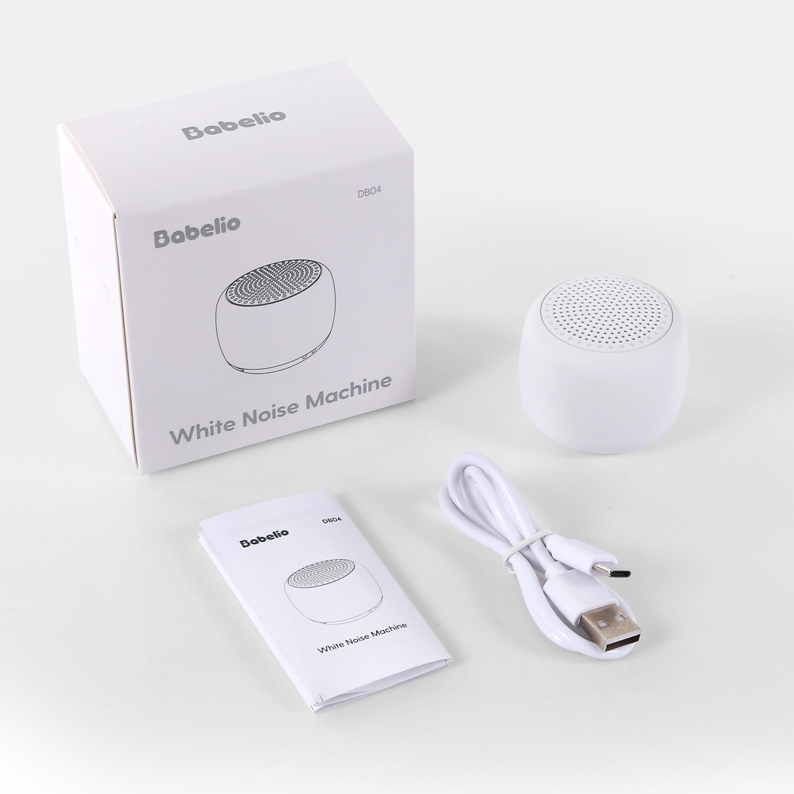 White Noise Machine Babelio Mini Sound Machine for Adults Kids Baby | Easy to Pocket and Travel
