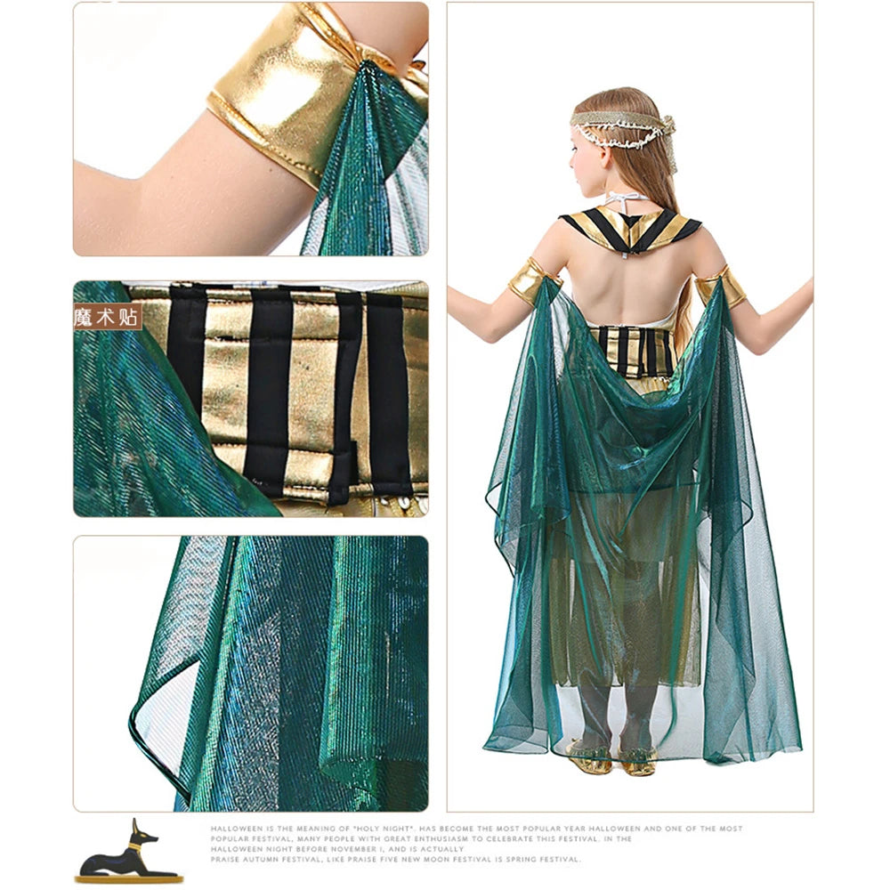 Tiny Cuddling Egyptian Pharaoh Costume for Girls | 2024 Halloween Costume