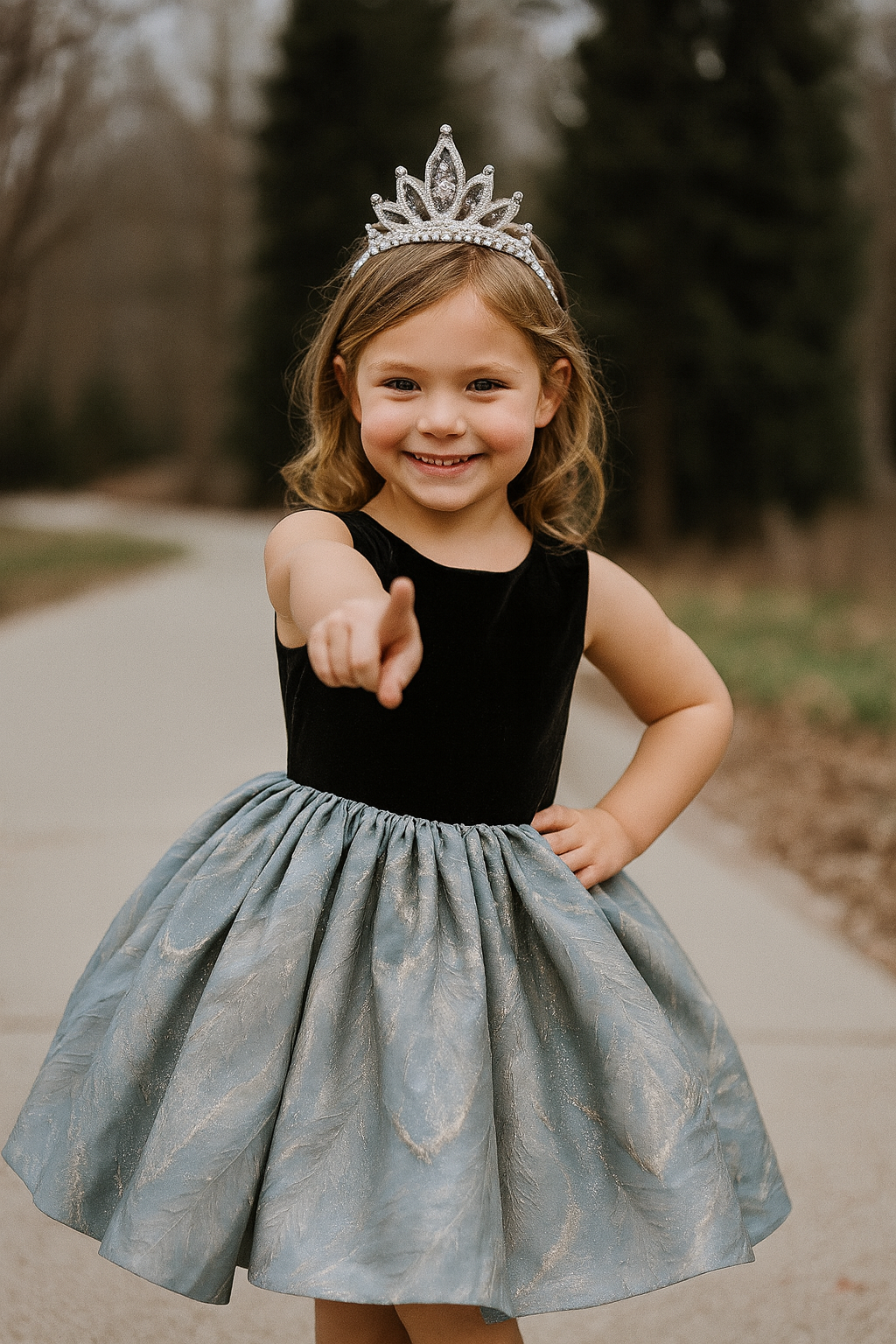 Girls' Elegant Evening Dress | Princess Flower Girl Party Gown for Birthday & Special Occasions