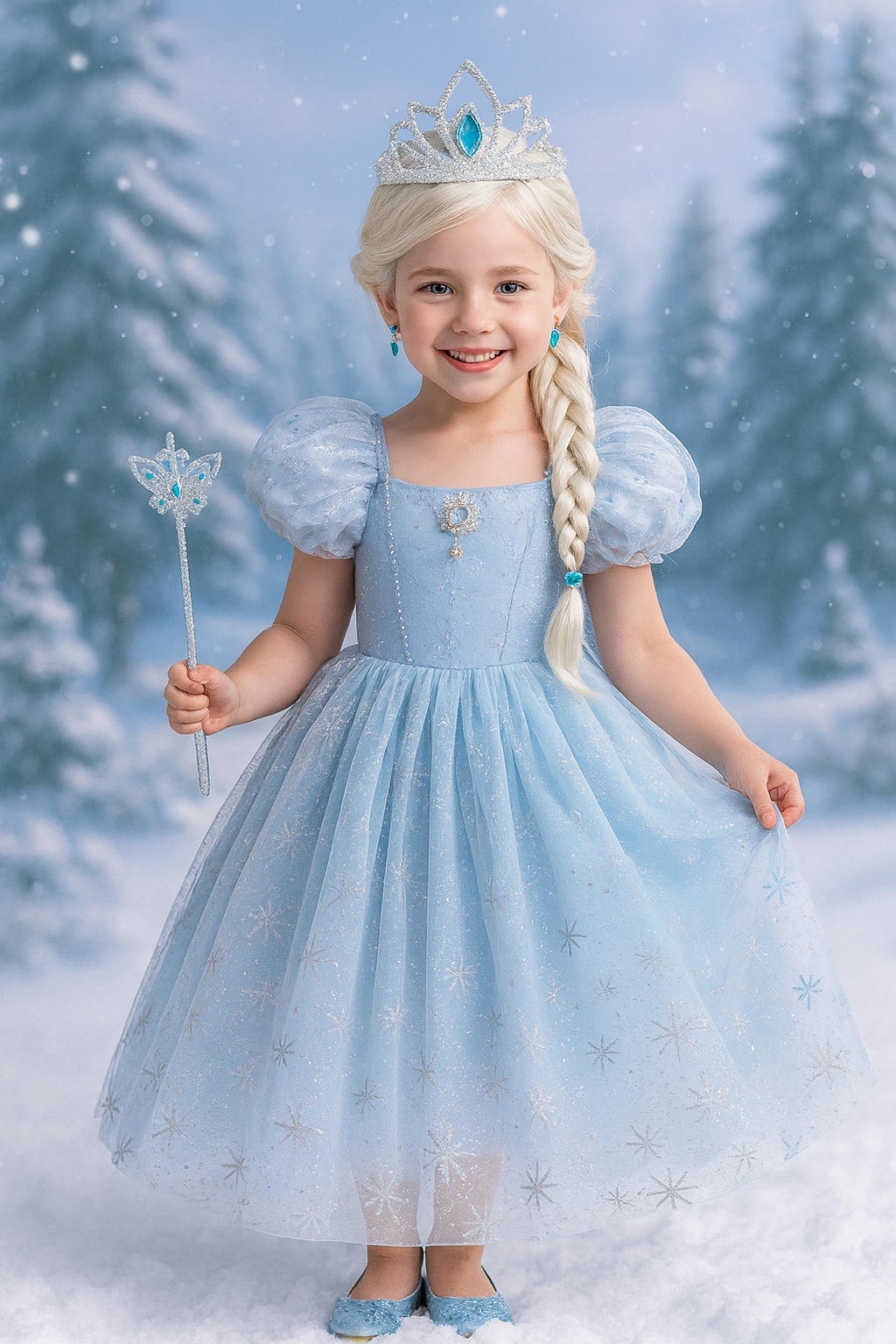 Frozen Princess Elsa Costume Dress for Girls | Party & Halloween Costumes