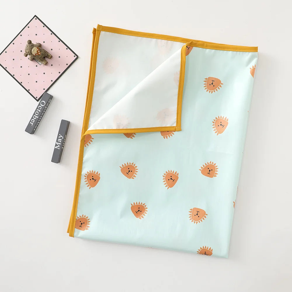 LulliNini Waterproof Baby Diaper Changing Mat Washable Newborn Urine Pad Babies Accessories Liners for Crib Cradles Reusable Diapers Pad