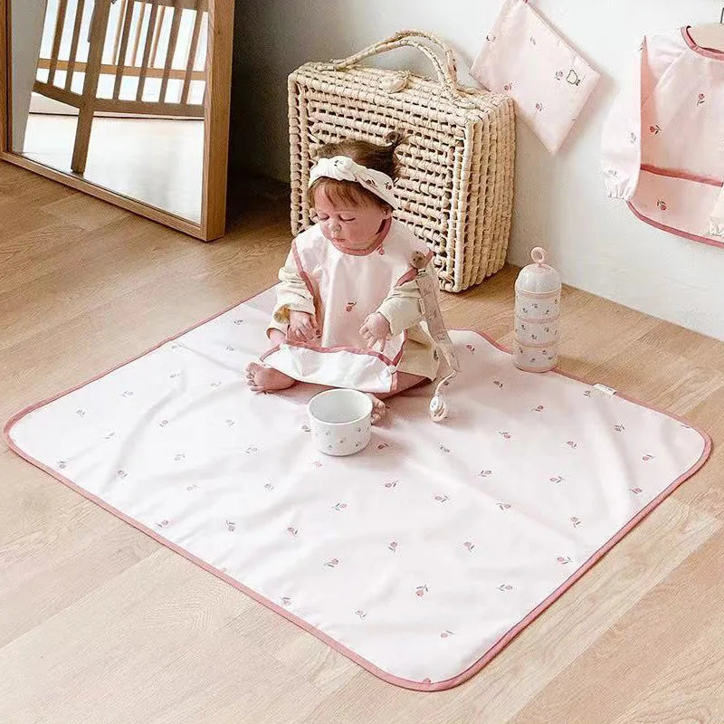 LulliNini Waterproof Baby Diaper Changing Mat Washable Newborn Urine Pad Babies Accessories Liners for Crib Cradles Reusable Diapers Pad