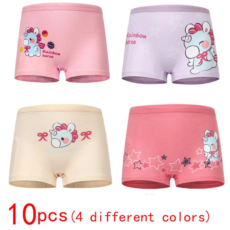 Babelio  Girls Panties Cotton Soft Pretty Cartoon Unicorn Child Underwear for Girls Kids Boxer Breathable