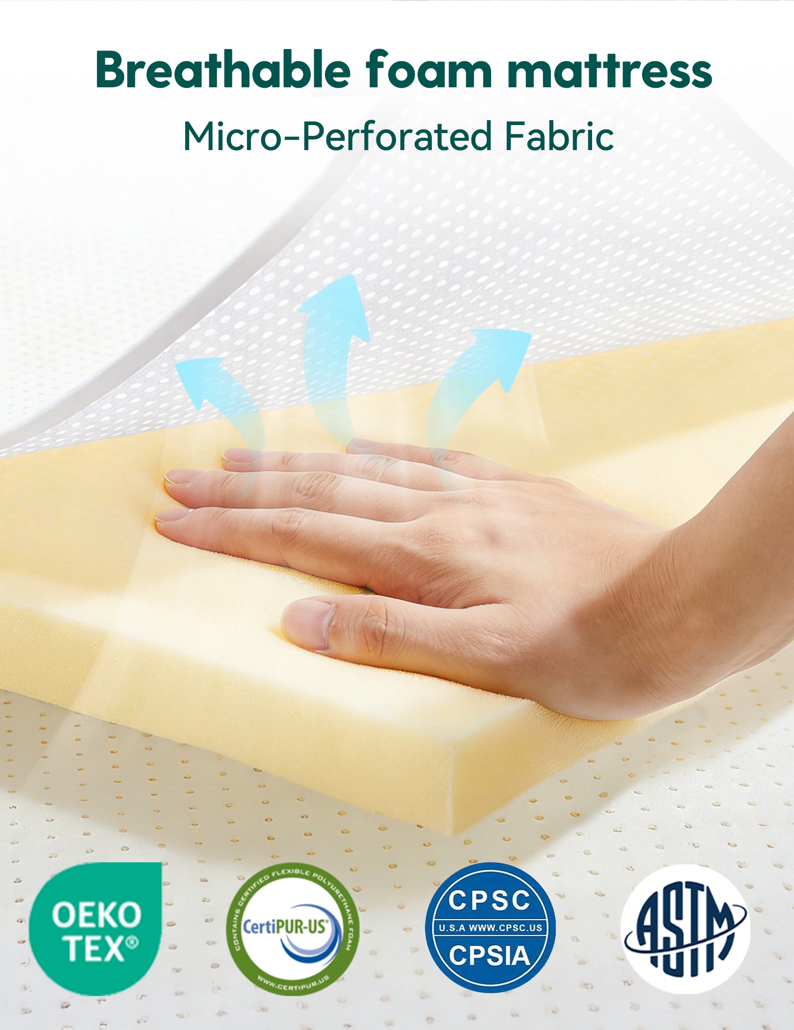 Babelio 100% Machine Washable Pack and Play Mattress (Stratus Mini)