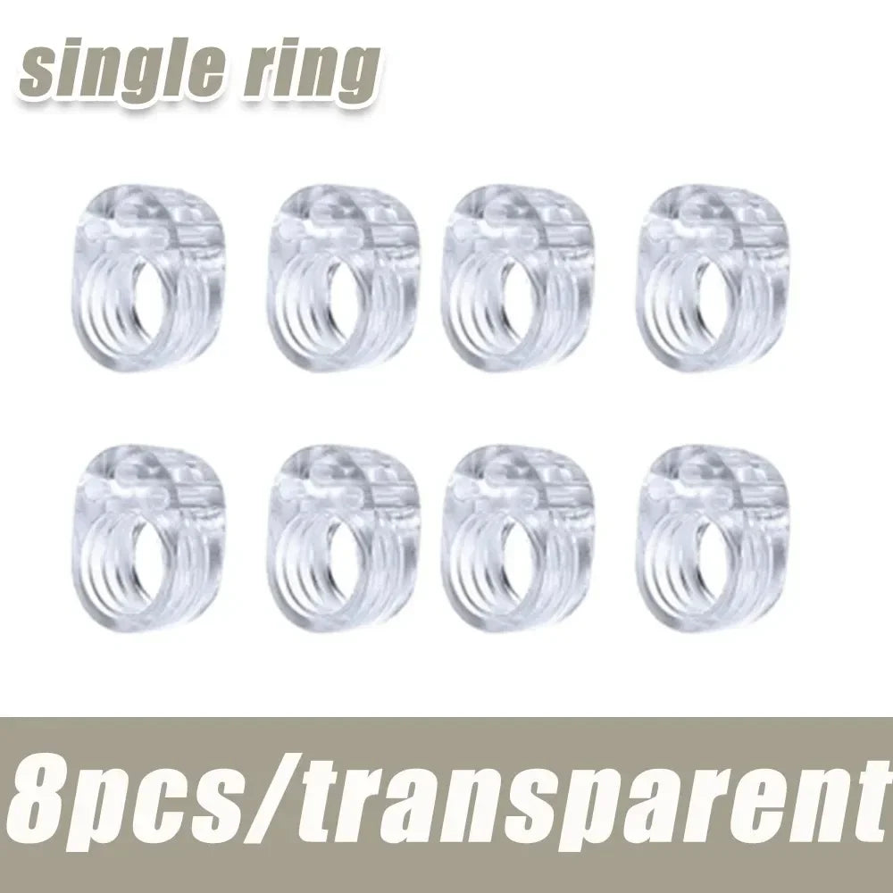Clear Silicone Door Handle Bumpers | 4-Pack Wall Protectors