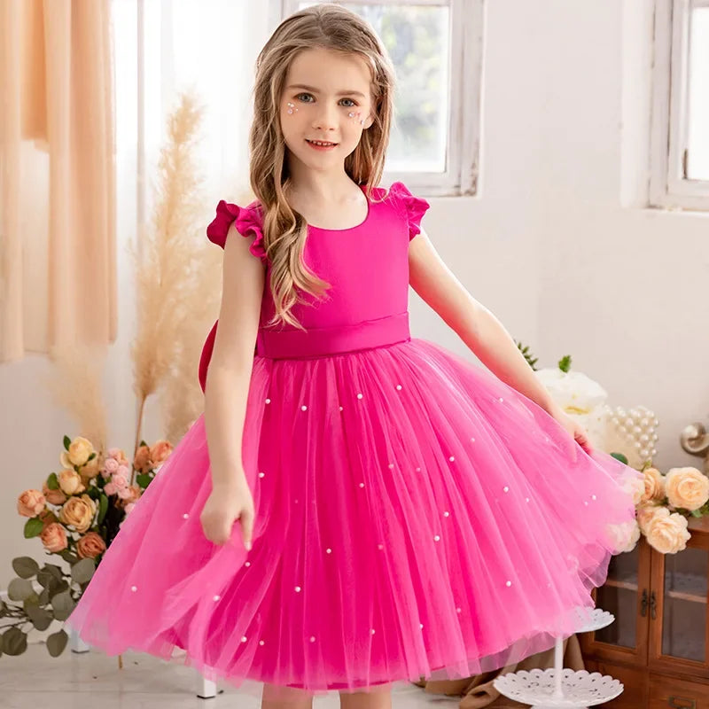 Tiny Cuddling Girls Boho Flower Girl Dress| Perfect for Party, Birthday, Special Occasion
