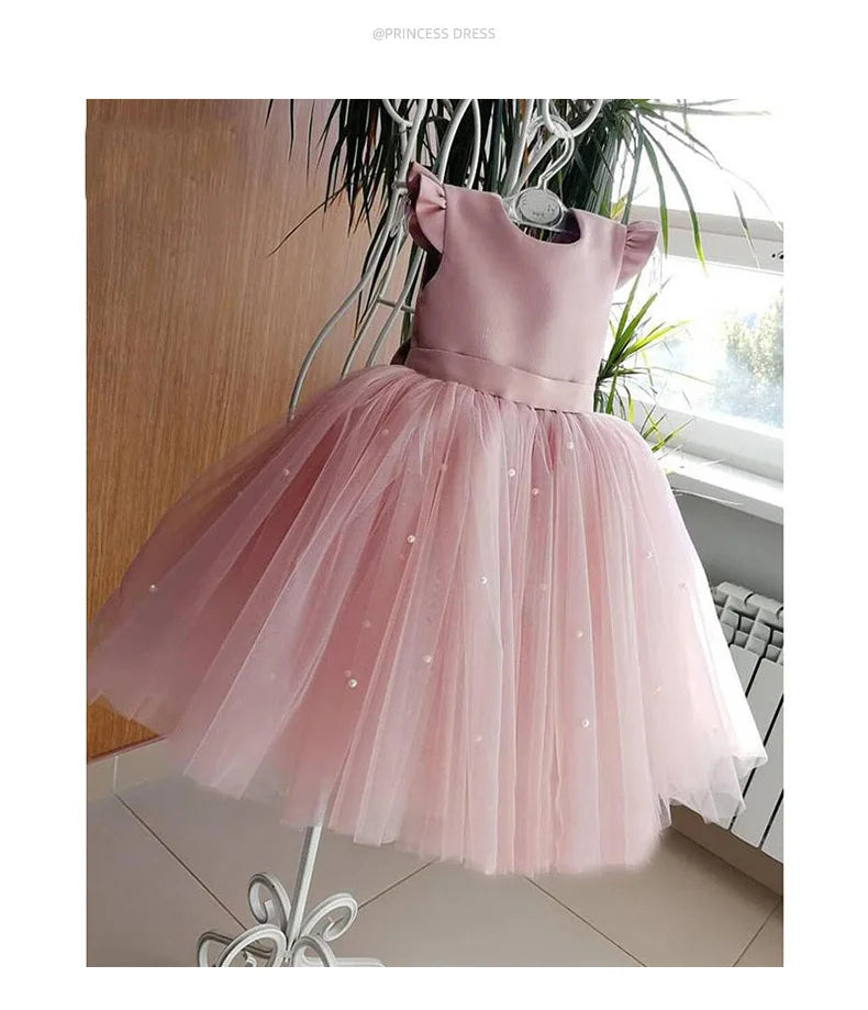 Tiny Cuddling Girls Boho Flower Girl Dress| Perfect for Party, Birthday, Special Occasion