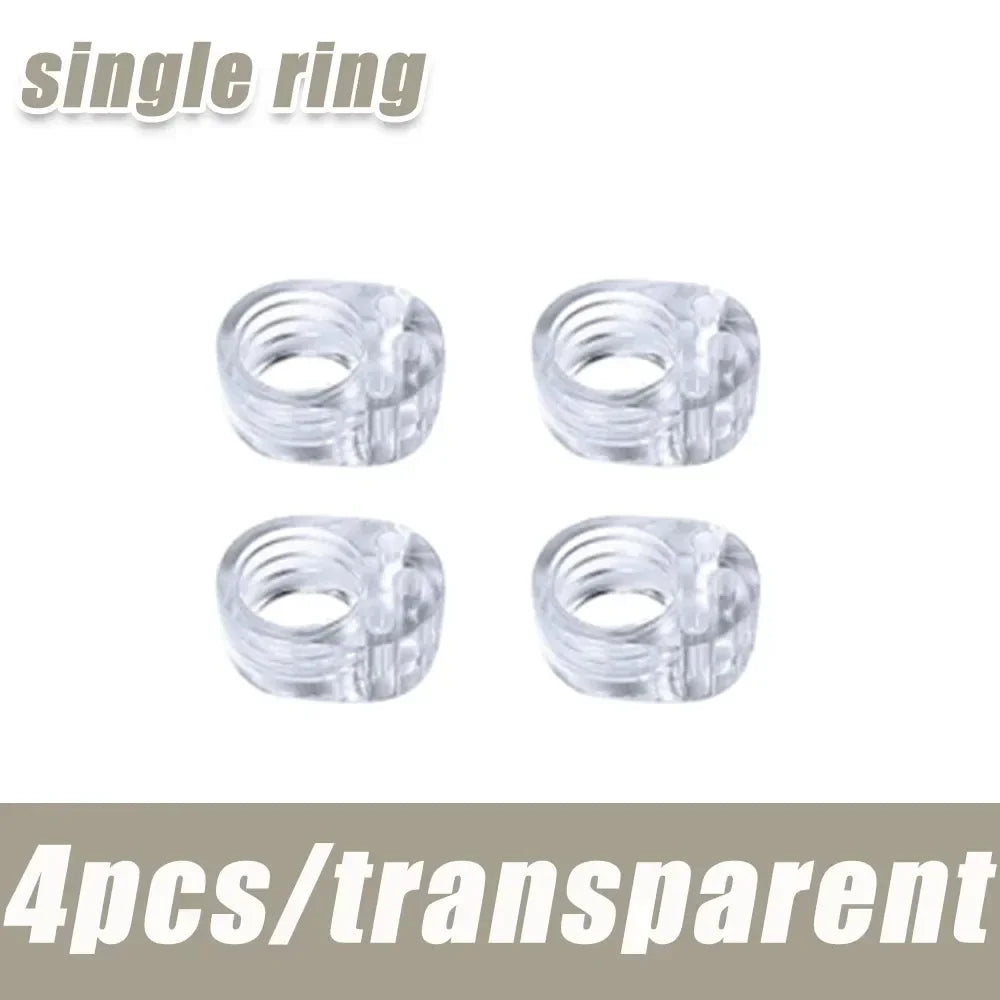Clear Silicone Door Handle Bumpers | 4-Pack Wall Protectors