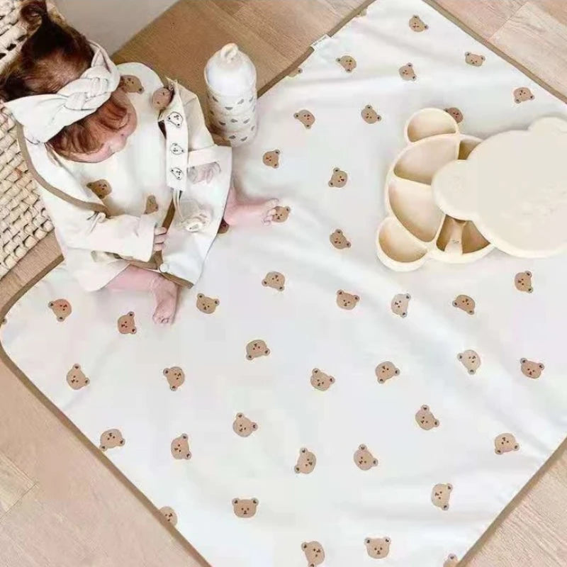 LulliNini Waterproof Baby Diaper Changing Mat Washable Newborn Urine Pad Babies Accessories Liners for Crib Cradles Reusable Diapers Pad