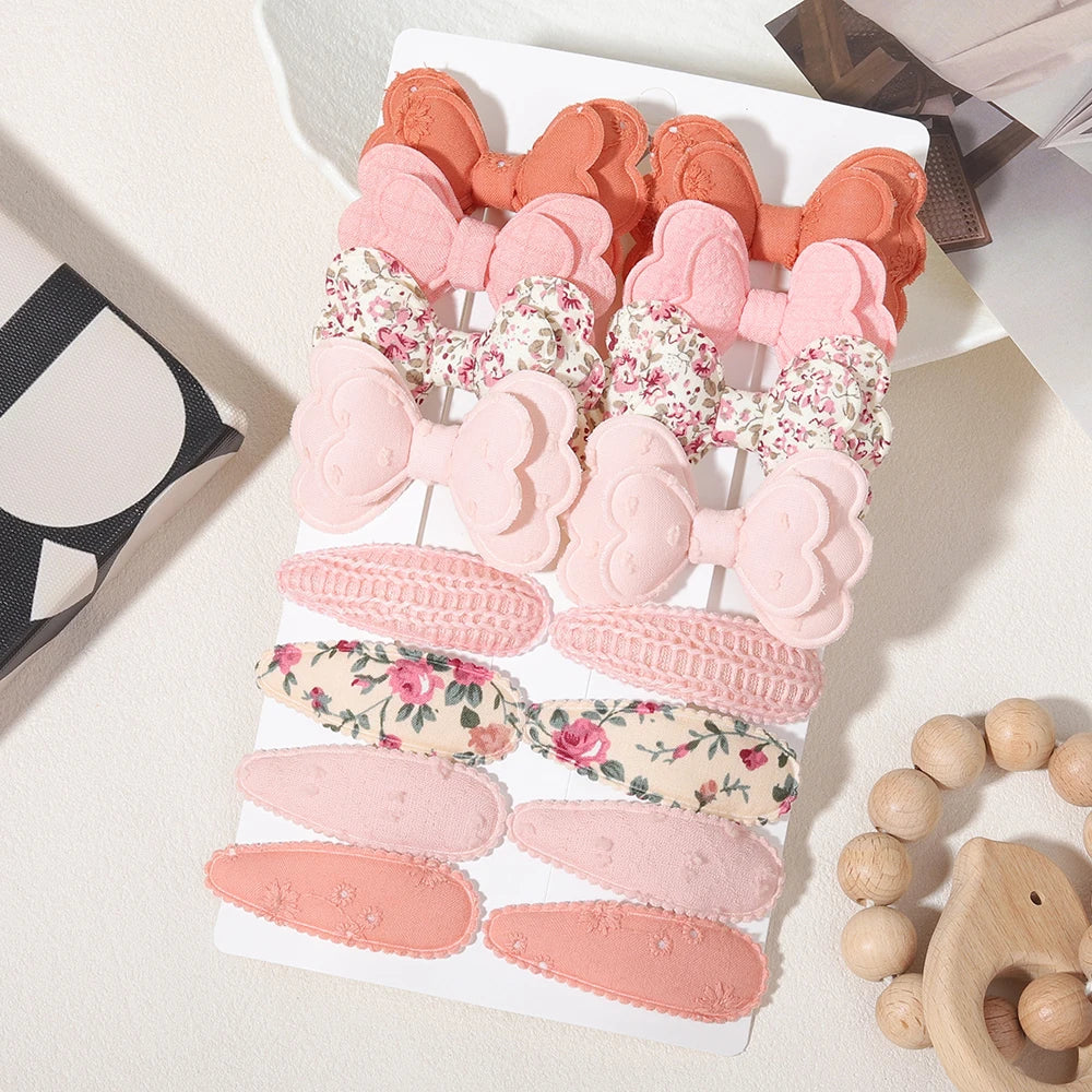 Babelio Sweet Bow Clips | Girls Hair Clips 16-Piece Set