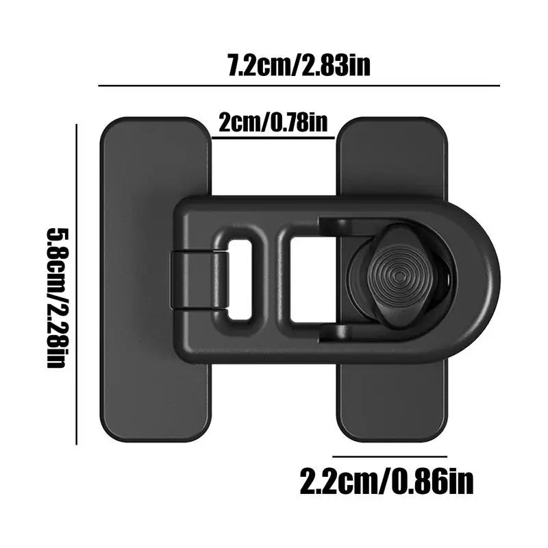 Keyless Refrigerator Safety Lock | Compact No-Strap Childproof Design
