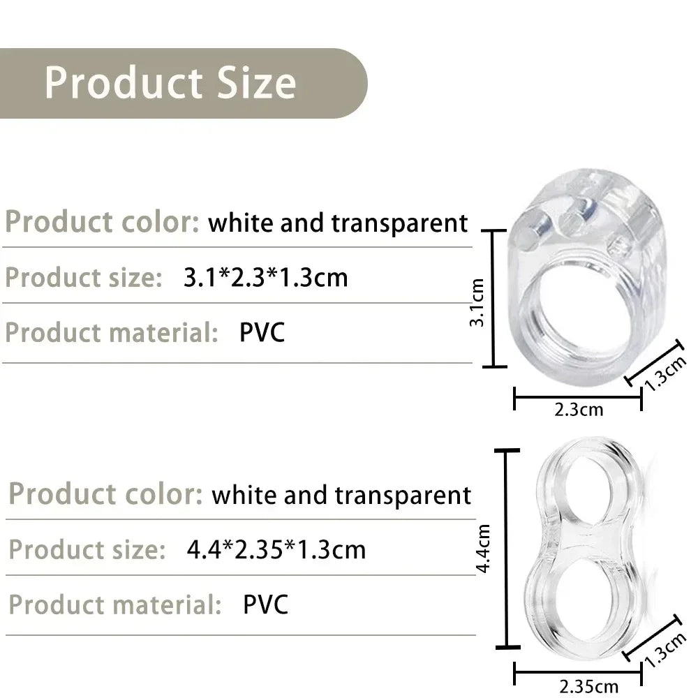 Clear Silicone Door Handle Bumpers | 4-Pack Wall Protectors