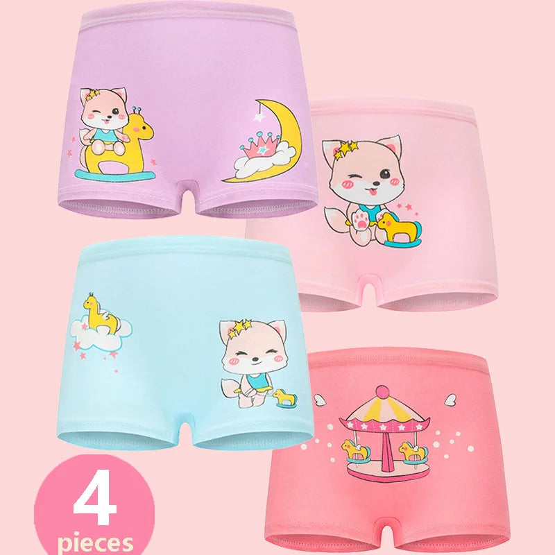 Babelio  Girls Panties Cotton Soft Pretty Cartoon Unicorn Child Underwear for Girls Kids Boxer Breathable