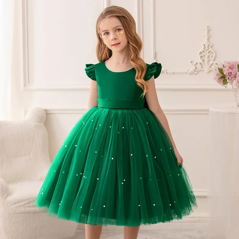 Tiny Cuddling Girls Boho Flower Girl Dress| Perfect for Party, Birthday, Special Occasion