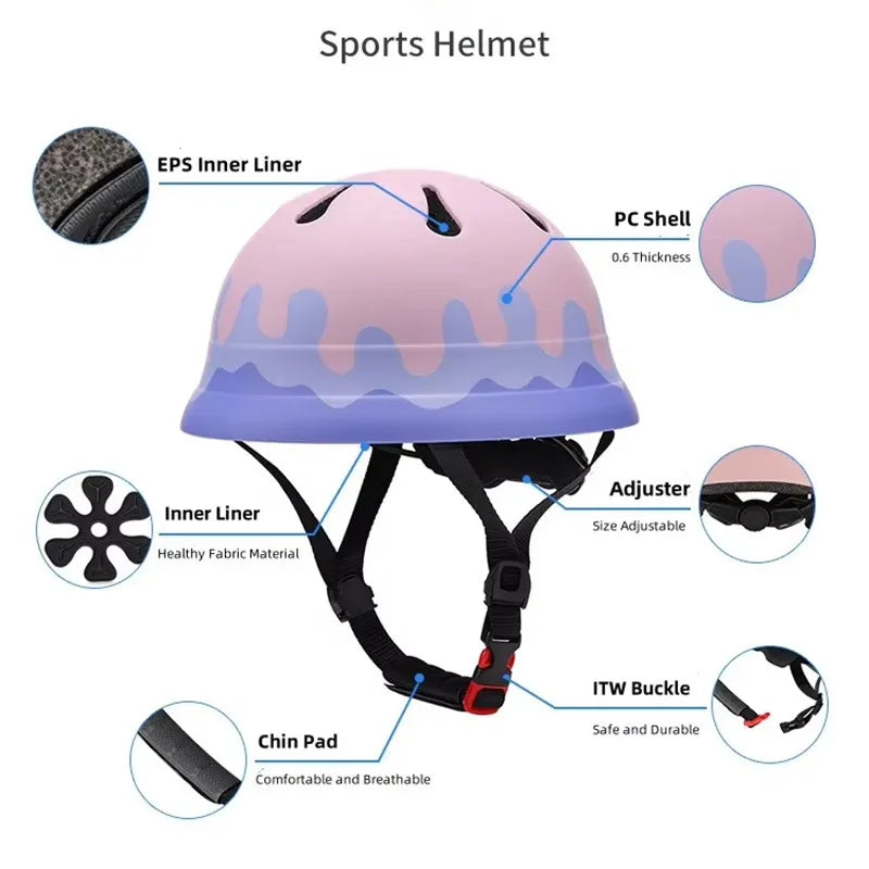 LulliNini Kids Breathable Balance Bike Helmet H1