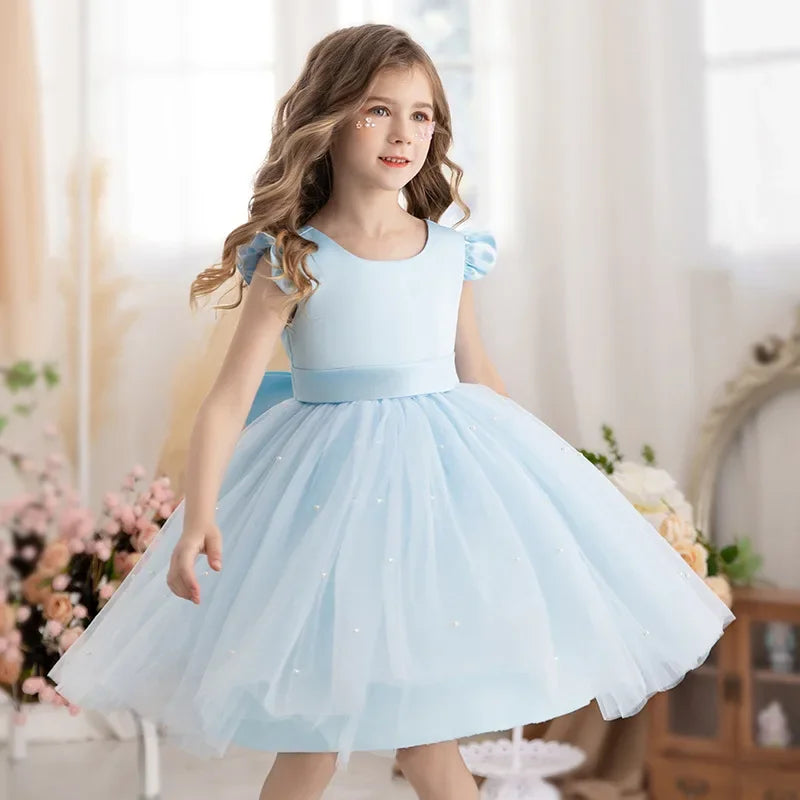 Tiny Cuddling Girls Boho Flower Girl Dress| Perfect for Party, Birthday, Special Occasion