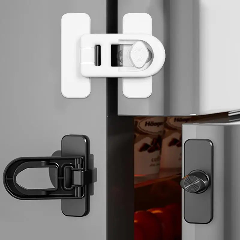 Keyless Refrigerator Safety Lock | Compact No-Strap Childproof Design