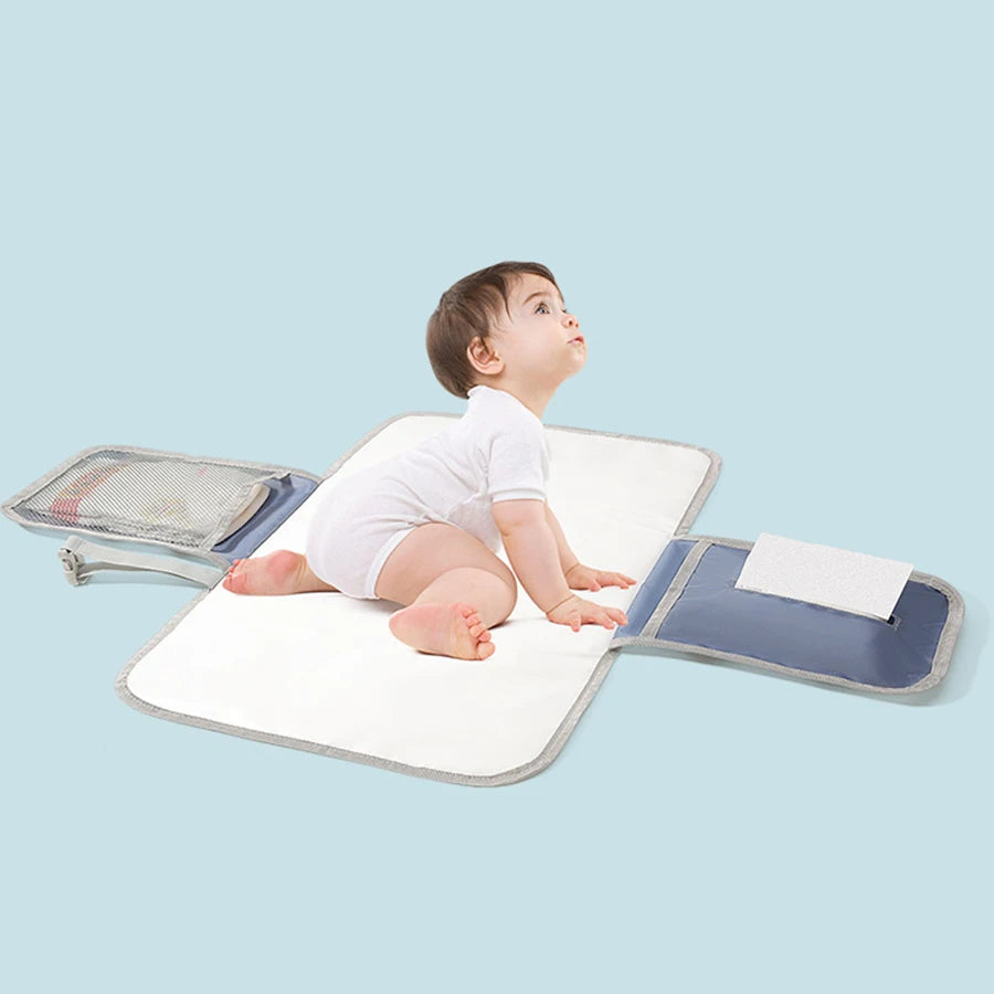 LulliNini Popular Newborns Foldable Waterproof Baby Diaper Changing Mat Portable Changing Pad Diaper Diaper Baby Changing for Home Travel