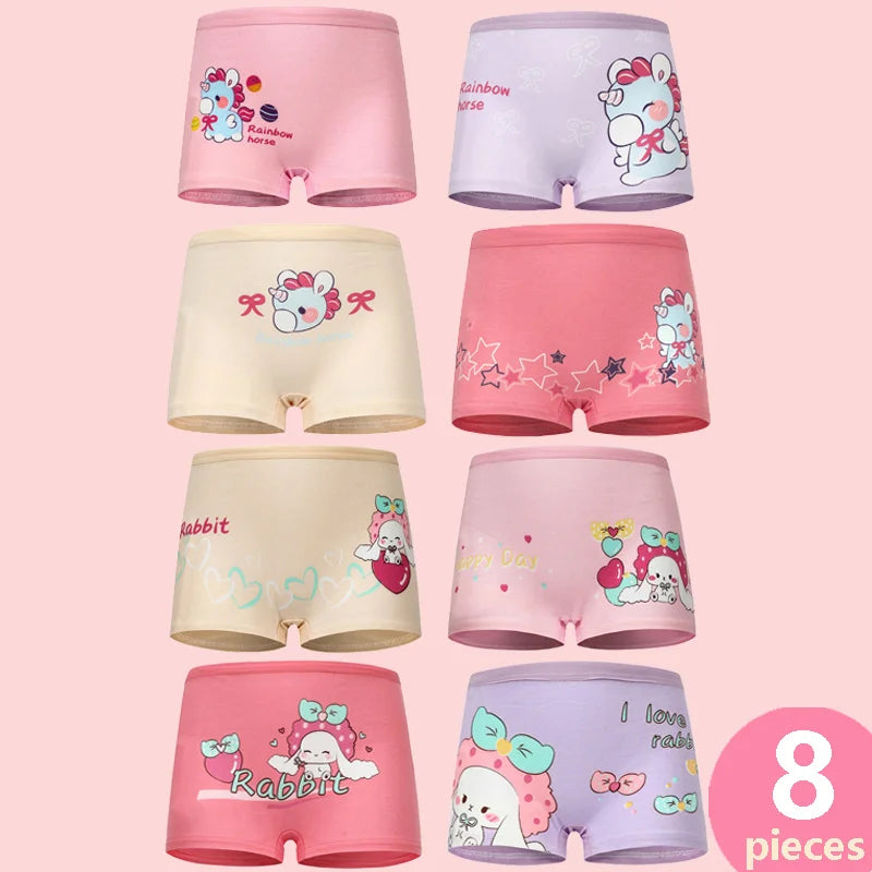 Babelio  Girls Panties Cotton Soft Pretty Cartoon Unicorn Child Underwear for Girls Kids Boxer Breathable