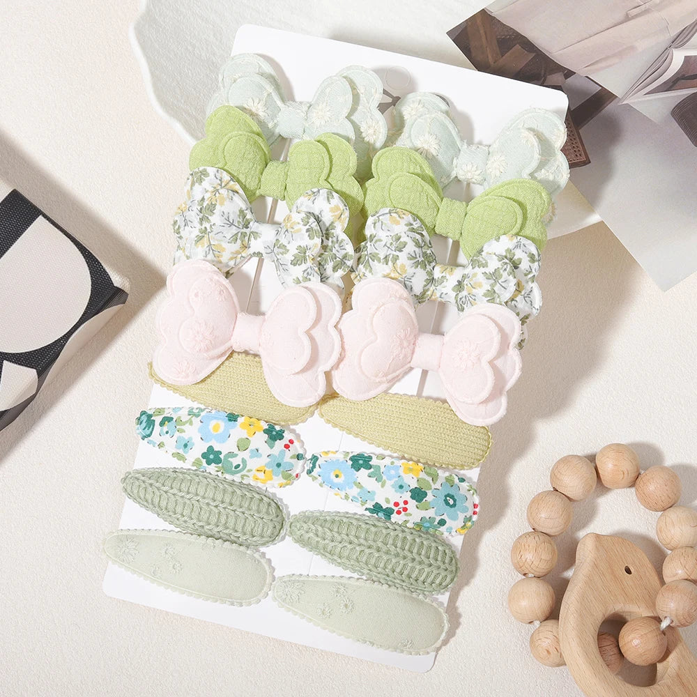 Babelio Sweet Bow Clips | Girls Hair Clips 16-Piece Set