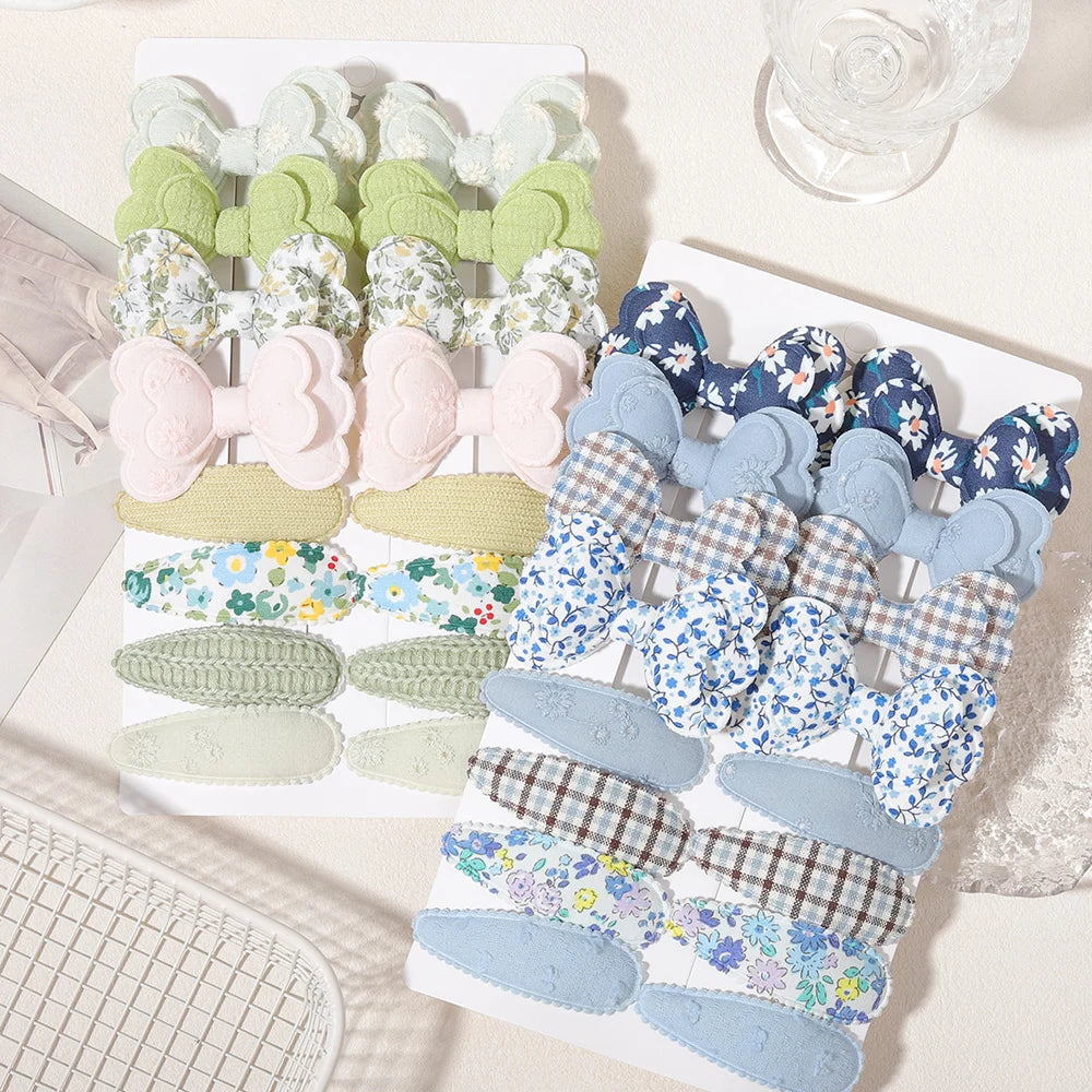 Babelio Sweet Bow Clips | Girls Hair Clips 16-Piece Set