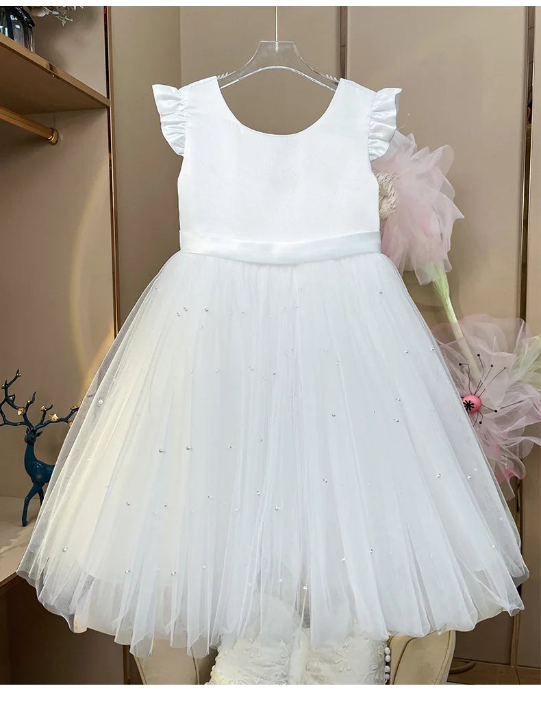 Tiny Cuddling Girls Boho Flower Girl Dress| Perfect for Party, Birthday, Special Occasion