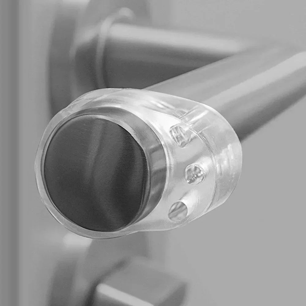 Clear Silicone Door Handle Bumpers | 4-Pack Wall Protectors
