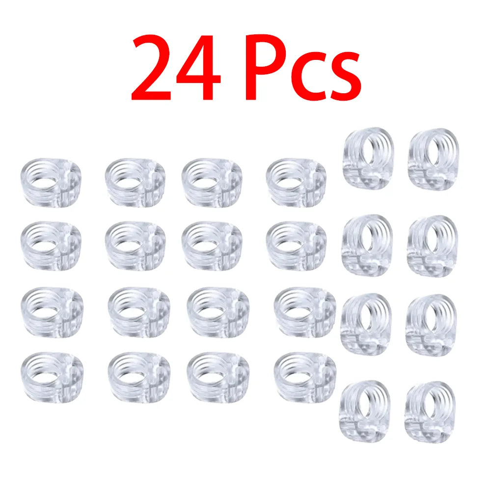 Clear Silicone Door Handle Bumpers | 4-Pack Wall Protectors