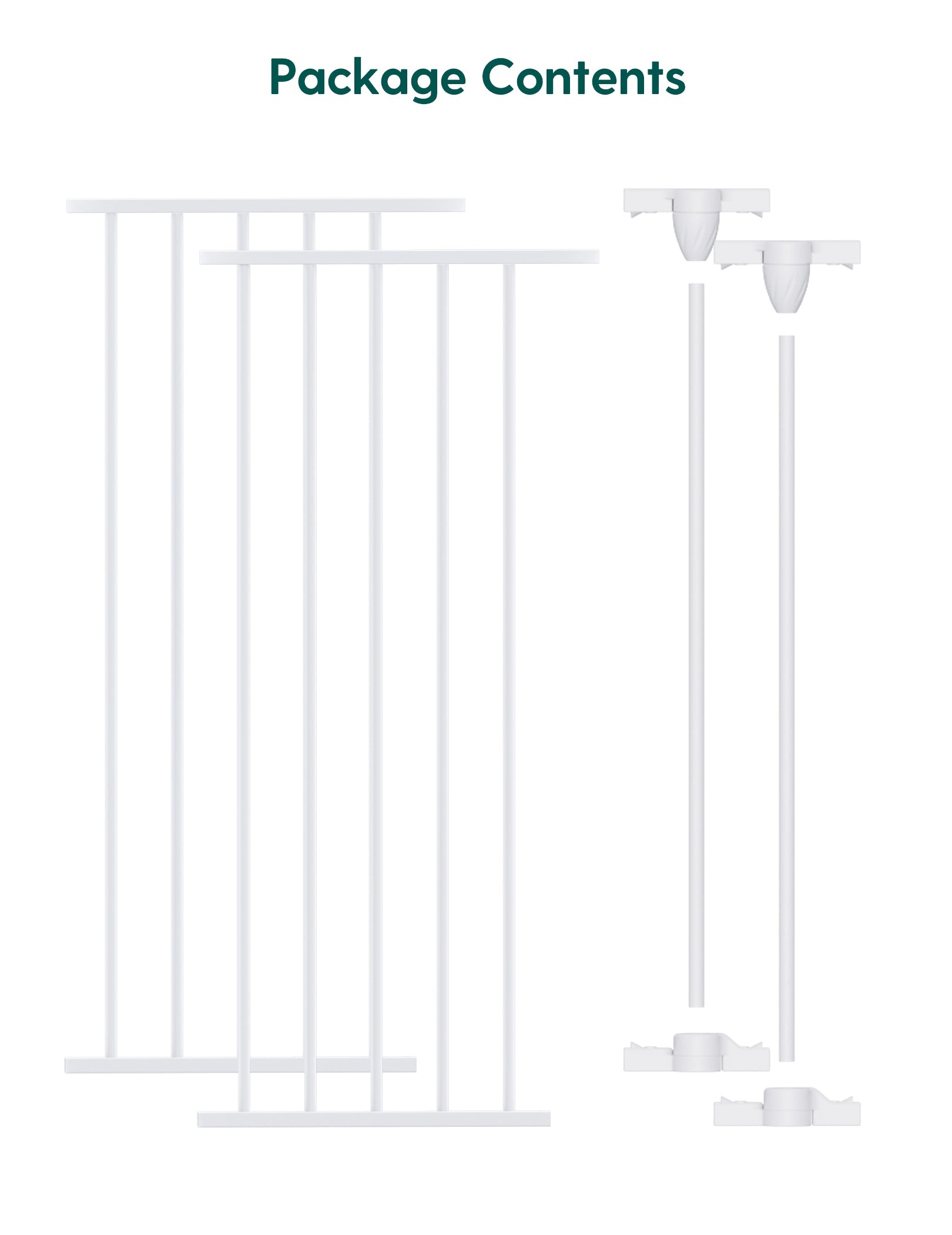 Babelio 104 inch extra wide baby gate for large room divider and fireplace